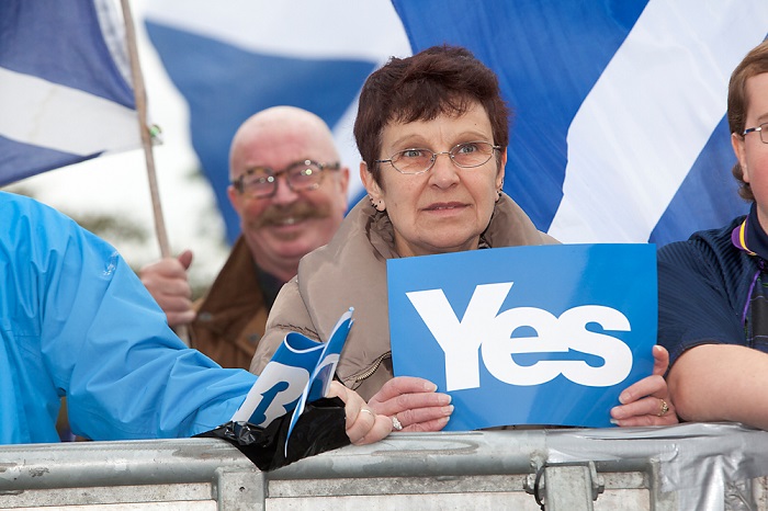 YES March & Rally for Scottish Independence. Image by Ivon Bart
