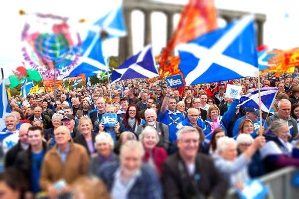 YES March & Rally for Scottish Independence.  Image by Ivon Bart