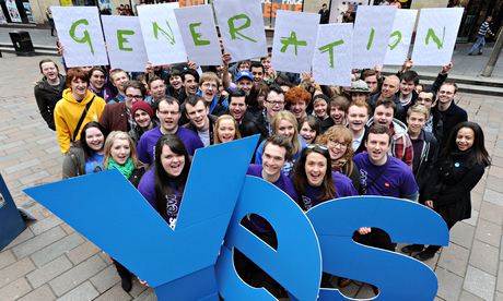 Generation Yes Scottish independence supporters