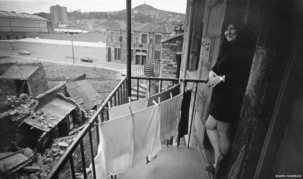 Image 8.Woman on plettie Dundee 1970s