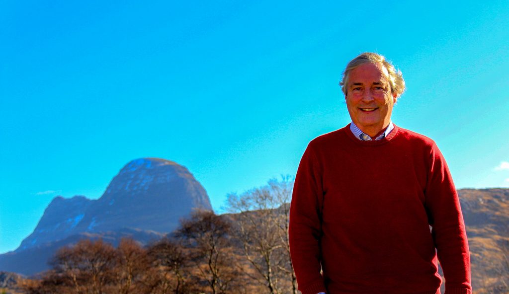 Gordon Robertson with Suilven in the background